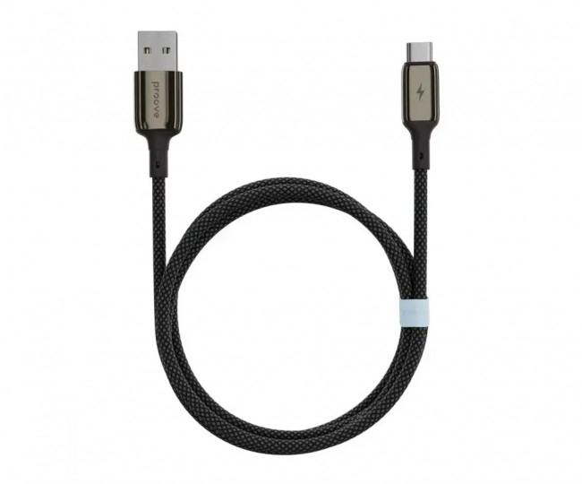 Кабель Proove Dense Metal Type-C to Type-C 60W (1m) Black